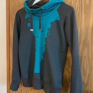 Bench cityscape hoodie cowl neck
